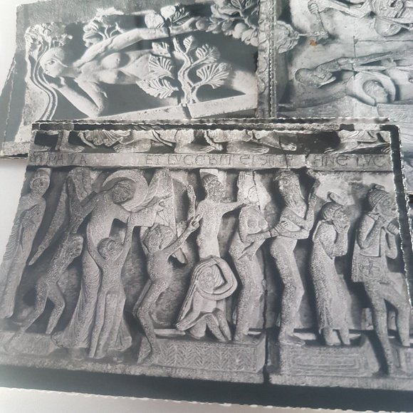 French Monuments Art Vintage 21 Postcards Black & White Photographie Veritable - Picture 5 of 15